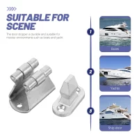 Polished Stainless Steel Door Stopper for Boats Yachts Reliable Suction Easy Install Maintain Moisture Proof boat door stopper