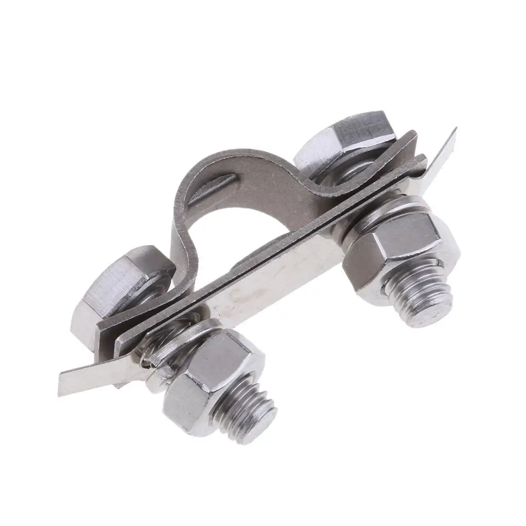 S7a52f22dfb12467c9f5a21dca1cdc7dbk.webp Boat Throttle Cable Clamp Stainless Steel U Saddle Kit for Marine Cable Securement and Rigging