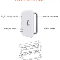270*375mm BOAT DECK HATCH & LID WHITE - Boat/Marine/Caravan/RV/Storage Stainless Steel