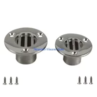 A70F Boat Deck Drain Marine Stainless Steel 316 For Boat Yacht Deck Drainage Hardware Accessories