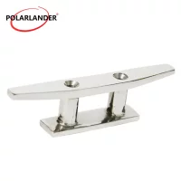 PolarLander 4" Marine Boat Deck Rope Tie Low Flat Cleat 2 Hole Hardware 316 Stainless Steel Accessories PolarLander 4" Marine Boat Deck Rope Tie Low Flat Cleat 2 Hole Hardware 316 Stainless Steel Accessories