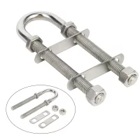 Boat Stern Bow Eye Tie Down U Bolt 316 Stainless Steel for Marine Boat Yacht