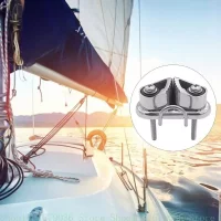 Boat Hardware Boat Cleats for 3‑15mm Ropes Stainless Cleat Leading Rings Fairlead Boat Pilates Equipment