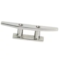 PolarLander 4" Marine Boat Deck Rope Tie Low Flat Cleat 2 Hole Hardware 316 Stainless Steel Accessories PolarLander 4" Marine Boat Deck Rope Tie Low Flat Cleat 2 Hole Hardware 316 Stainless Steel Accessories