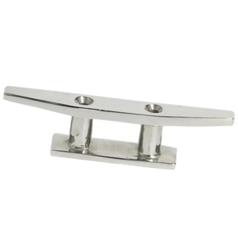 HTB1qnCoVMHqK1RjSZJnq6zNLpXa4.webp PolarLander 4" Marine Boat Deck Rope Tie Low Flat Cleat 2 Hole Hardware 316 Stainless Steel Accessories