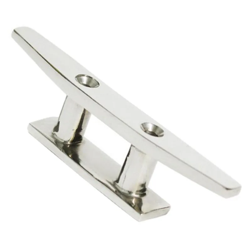 HTB1I3qdVSzqK1RjSZFLq6An2XXaE.webp PolarLander 4" Marine Boat Deck Rope Tie Low Flat Cleat 2 Hole Hardware 316 Stainless Steel Accessories