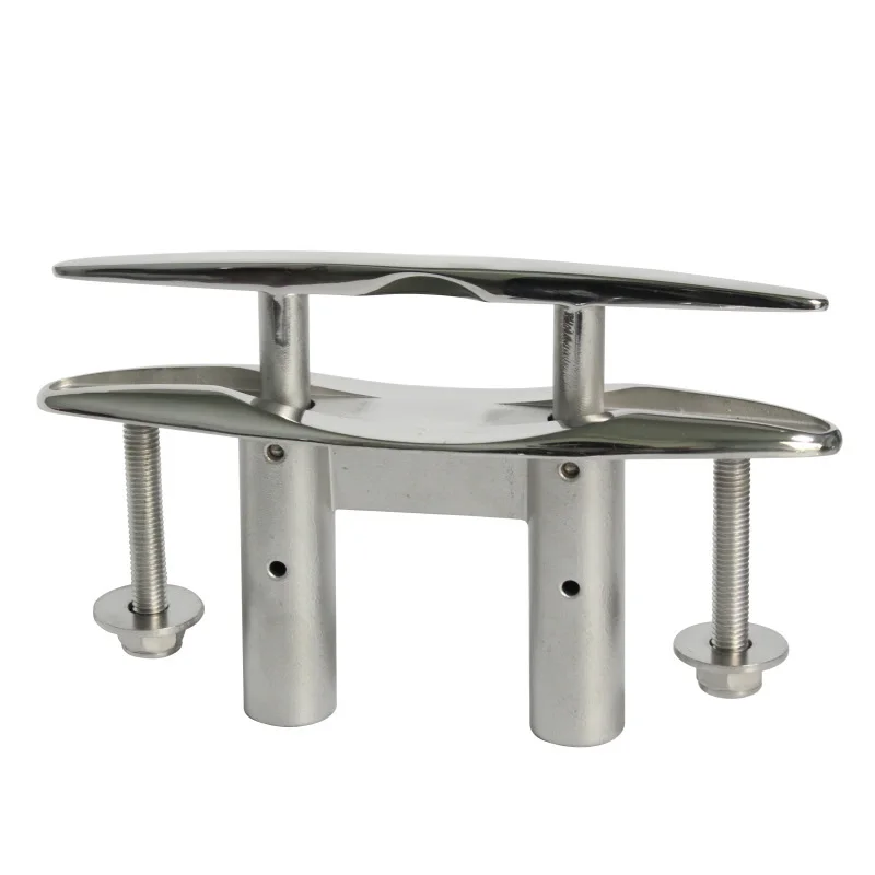 Se49a304cc55e4554823e9cbbfb3431f2b.webp 1 Piece Boat Pull Up Deck Cleat 316 Stainless Steel Retractable Heavy Duty Flush Mount Cleat Boat