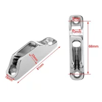 2 Pcs Marine Grade 316 Stainless Steel 18mm*82mm Boat Yacht Rope Clam Cleat Replace For Rope 6mm