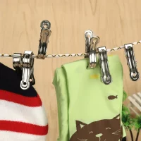 10PCS Stainless Steel Beach Towel Clips Keep Your Towel Secure Windproof Utility Clothespins for Outfit