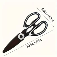 Heavy duty stainless steel kitchen scissors-multifunctional food scissors, pizza and salad Heavy duty stainless steel kitchen scissors-multifunctional food scissors, pizza and salad