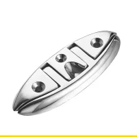 SZCH Anti Corrosion Yacht Folding Cleat Steel Heavy Duty Bollard with Flush Mount Designs Space Saving Deck Cleat for Boats