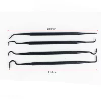 Cleaning Tool Double-end Mini Wire Brush Set Stainless Steel Brass Nylon Cleaning Polishing Detail Metal Rust Brush