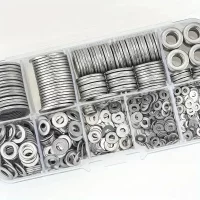 360/580pcs 304 Stainless Steel Flat Washers Set, Perfect For Home Decor, Factory Repair, Kitchens, Shops & More