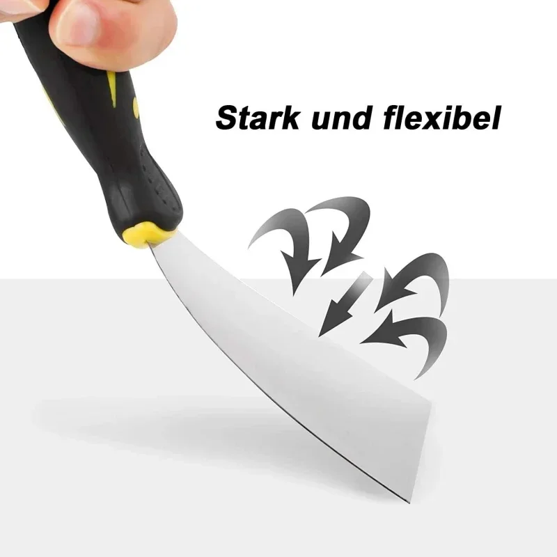 Sbe891f6996cd4359b1af45fe15975929a.webp 2/3/4/5 Inch Stainless Steel Putty Knife Scraper Shovel Paint Tools Construction Tools Household Industrial Cleaning