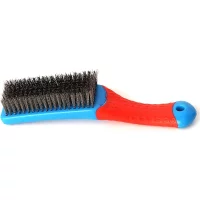 Heavy Duty Stainless Steel Wire Brush with Comfortable Plastic Handle - Perfect for Removing Rust, Welding Slag, Dirt, and Paint Heavy Duty Stainless Steel Wire Brush with Comfortable Plastic Handle - Perfect for Removing Rust, Welding Slag, Dirt, and Paint