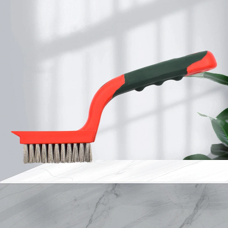 Sf6e4a19f07c04fdeb323ab92422611be1.webp Leta Stainless Steel Industrial Wire Brush 7-inch Cleaning, Rust Removal, and Staining Brush