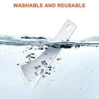 Stainless Steel Scraper Set Ultra Sharp Scrapers Remove Residue from Steel Aluminum and More Ends Offer Extra Leverage Stainless Steel Scraper Set Ultra Sharp Scrapers Remove Residue from Steel Aluminum and More Ends Offer Extra Leverage