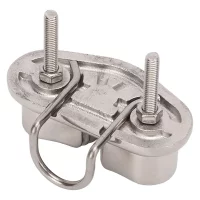 Classy-316 Stainless Steel Boat Cam Cleat With Wire Leading Ring, Mirror Polished Sailboat Cleat For 10Mm Rope