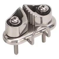 Classy-316 Stainless Steel Boat Cam Cleat With Wire Leading Ring, Mirror Polished Sailboat Cleat For 10Mm Rope