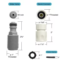 Outboard Water Hose Connector Boat Quick Flush Kit for Mercury Yamaha Suzuki All Most Brand Marine Engines