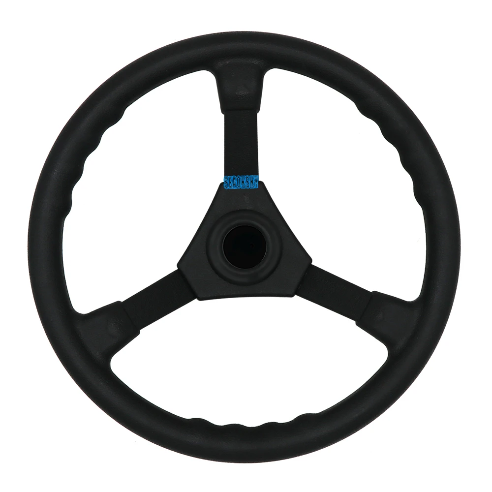 H744221930dca41b9979d19609f479d31m.webp Outboard Boat Steering System Outboard Single Turbine Rotating W/ Marine Steering Wheel Cable 12FT