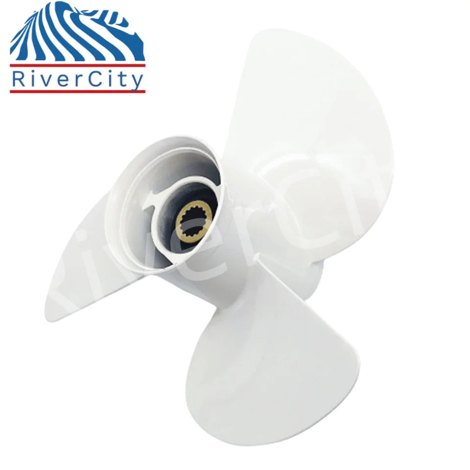 Sf81eae3cfe6a4b15a9ed4444b7e8d18aA.webp Outboard Propeller For Yamaha 50hp 60HP 70HP 75HP 80HP 85HP 13 1/2x15 Boat Aluminum Alloy Screw 3 Blade 15 Spline Marine Engine