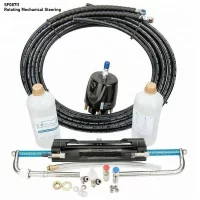 Marine Outboard Hydraulic Mechanical Steering Polished Stainless Steel Steering Kits for Marine Ourboard Engines Up to 60hp