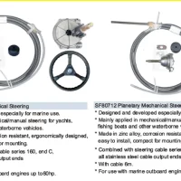 Marine Outboard Hydraulic Mechanical Steering Polished Stainless Steel Steering Kits for Marine Ourboard Engines Up to 60hp