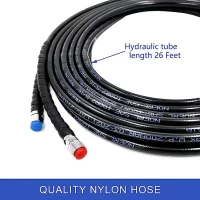 Marine Boat 200HP Hydraulic Outboard Steering System Kit With Steering Wheel,Hydraulic Cylinder,Helm Pump,Tubing