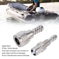 2Pcs Fuel Line Connector Male Female Replacement for Tohatsu NS30A3 NS6B Outboard 2 4 Stroke Engine 5HP to 90HP 3B2 70250 1