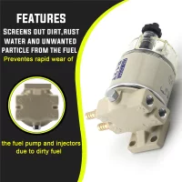 10 Micron R12T Boat Marine Rotation Oil Fuel Filter Water Separator fr Speedboat