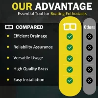 34060-0130 Marine Engine Oil Drain Hand Pump Boat Oil Change Pump Fits for OMC, Mercruiser, Brass,10.25" Long, 1.25" Diameter