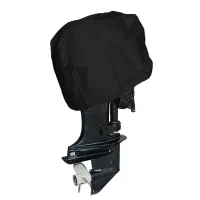 60 to 100 Hp Boat Outboard Motor Engine Cover Thick Black Waterproof Trailerable