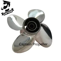 Captain Boat Propeller 9.9x10 Fit Tohatsu Outboard Engine Motor 25HP 30HP 4 Blades 10 Teeth RH Stainless Steel