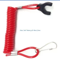 P9FD Marine Motor Engine Boat Motor Urgent Stop Switch for Key Rope Safety Tether Lanyard for Tohatsu ATV Boat