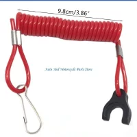 P9FD Marine Motor Engine Boat Motor Urgent Stop Switch for Key Rope Safety Tether Lanyard for Tohatsu ATV Boat