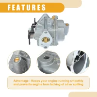 UXCELL Boat Motor Carburetor Kit for Nissan Tohatsu for Mercury Hyfong 4 Stroke