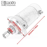 Starter Motor For Tohatsu 40hp 50hp 60hp 70hp 15hp 18hp 20hp 25hp 30hp 9.9hp MFS9.9A M40D M50D M60C M70C MD40B 3C8-76010-1