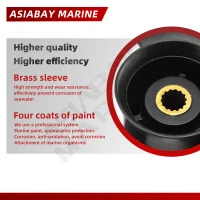 Outboard Propeller For Tohatsu Mercury 9.9hp 15hp 20hp 9.25*10 Boat Aluminum Alloy Screw 3 Blade 14 Spline Marine Engine Part