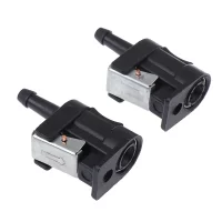 2pcs 6mm Boat Engine Fuel Line Connectors Fuel Hose Line Connector for Yamaha Outboard Motor Engine Parts