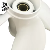 Captain Outboard Propeller 10 5/8x12 Fit Yamaha Engines 25HP 30HP 40HP 48HP F50 50HP 55HP 60HP 13 Tooth Spline 4 Blades Aluminum