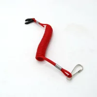 Boat Outboard Switch Engine Motor Lanyard Kill Urgent Stop Button Safety Connector Cord Compatible for Yamaha Suzuki Honda