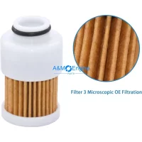Fuel Filter Assembly Fits for Yamaha 115HP 130HP 150HP 175HP 200HP 225HP 1994-2005 Outboard Motor #6R3-24560-00-00, 6R3245600000
