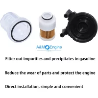 Fuel Filter Assembly Fits for Yamaha 115HP 130HP 150HP 175HP 200HP 225HP 1994-2005 Outboard Motor #6R3-24560-00-00, 6R3245600000