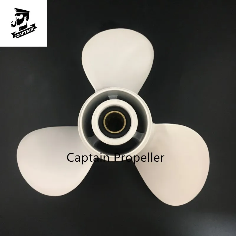 H4204dc45babc4874b94700c7bed9272cD.webp Captain Propeller 9 7/8x14-F For Yamaha Outboard Engines 20HP 25HP 30HP F20 F25 F45 10 Tooth Spline RH 664-45952-00-EL