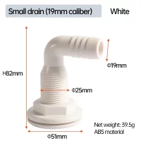 90° Marine Drainage Outlet Yacht Bilge Sewage For Boat Marine Accessories Boat Trim Trim Yamaha Jet Ski Kawasaki Boat Fender