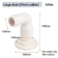 90° Marine Drainage Outlet Yacht Bilge Sewage For Boat Marine Accessories Boat Trim Trim Yamaha Jet Ski Kawasaki Boat Fender