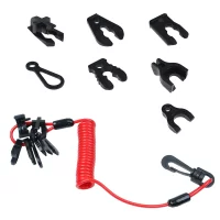 Marine Jet Ski Kill Switch Keys Lanyard Universal Outboard Boat Engine Safe Stop Cord Tether Siut for Mercury Yamaha Tohatsu