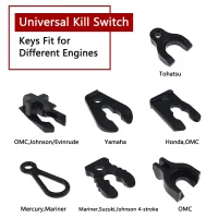 Marine Jet Ski Kill Switch Keys Lanyard Universal Outboard Boat Engine Safe Stop Cord Tether Siut for Mercury Yamaha Tohatsu