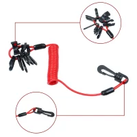 Marine Jet Ski Kill Switch Keys Lanyard Universal Outboard Boat Engine Safe Stop Cord Tether Siut for Mercury Yamaha Tohatsu